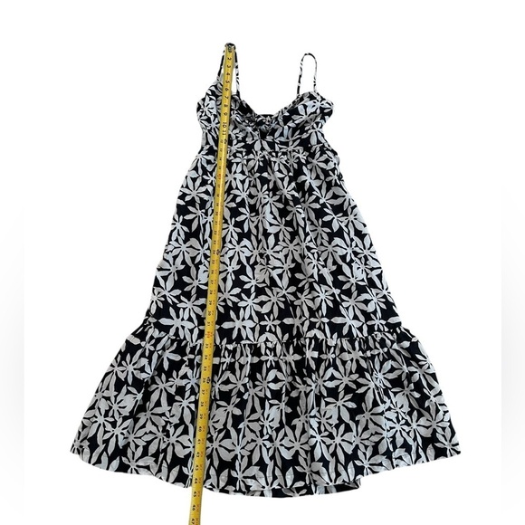 J.Crew Tie Front Cutout Smocked Back Dress Size 4 - Picture 13 of 17